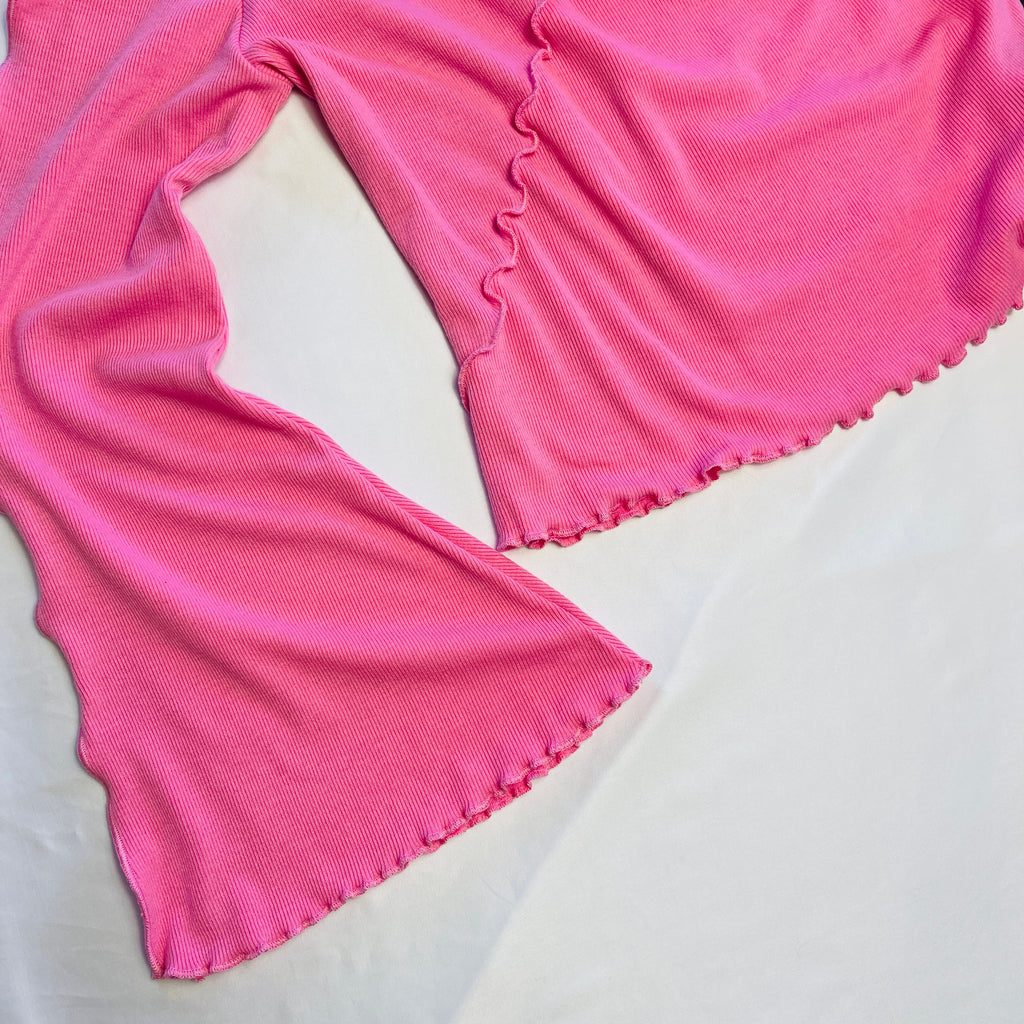 Pink Knit Long Sleeve