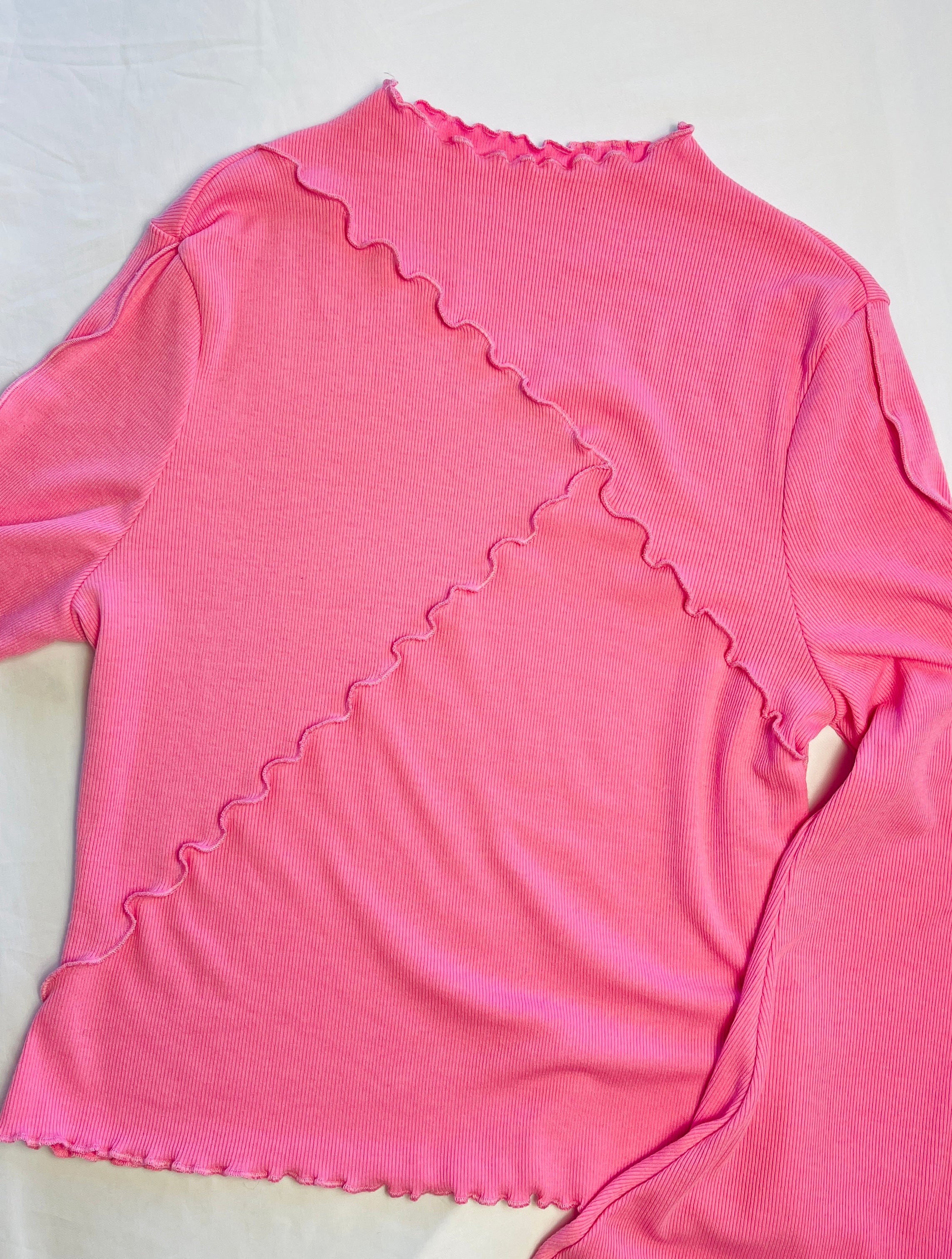Pink Knit Long Sleeve