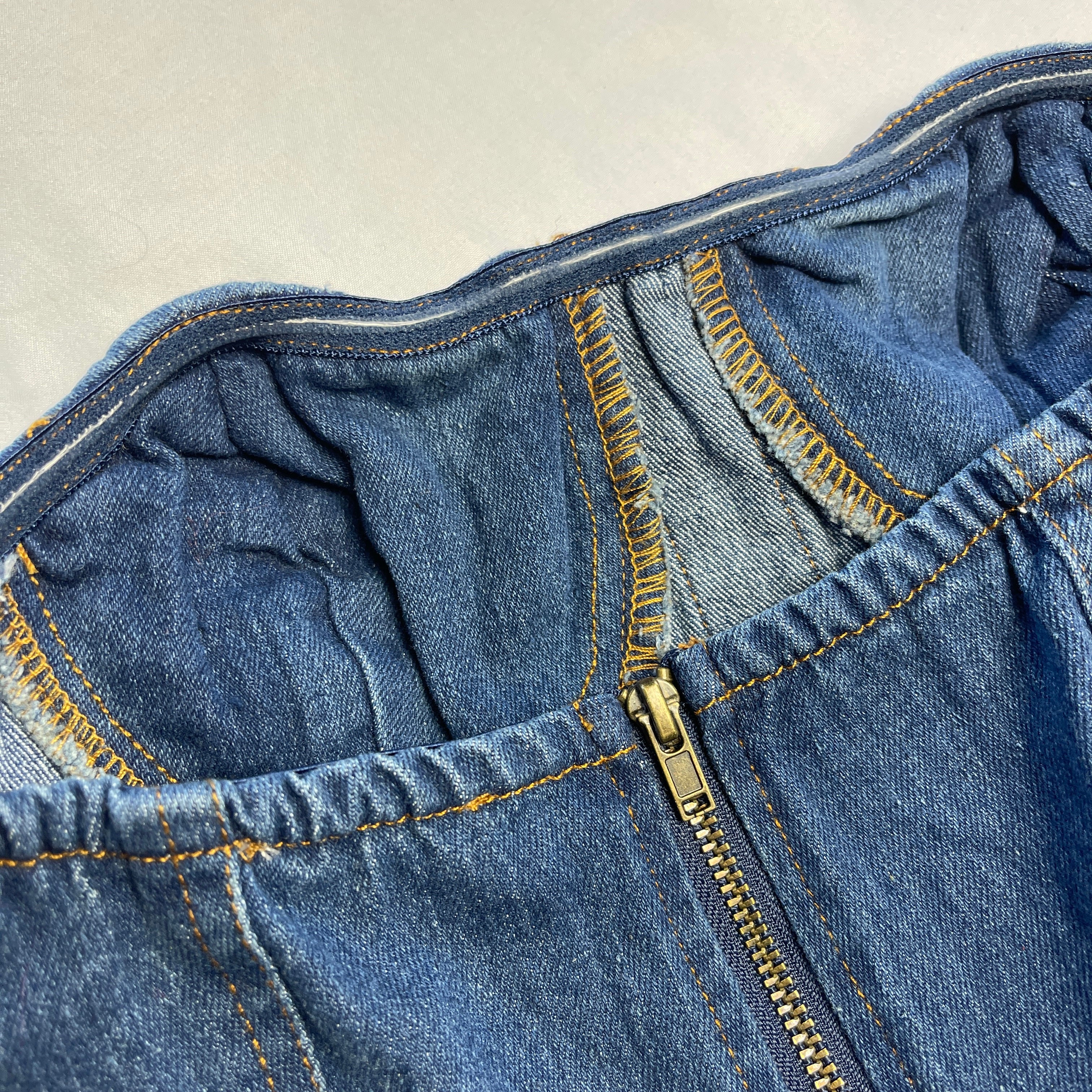 Strapless Studded Demin Jumpsuit