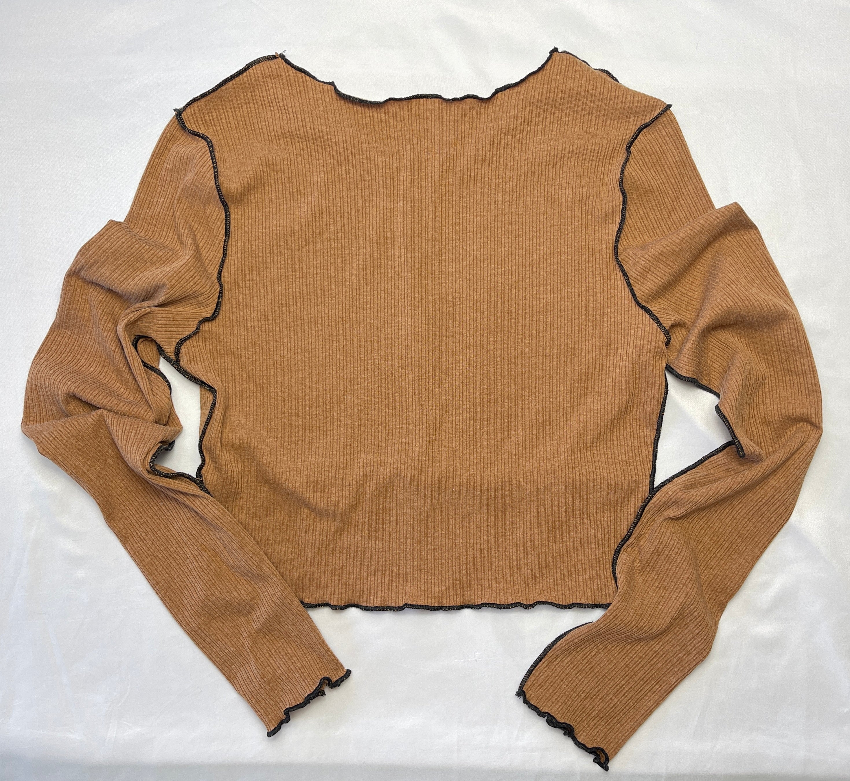 Brown Knit Long Sleeve