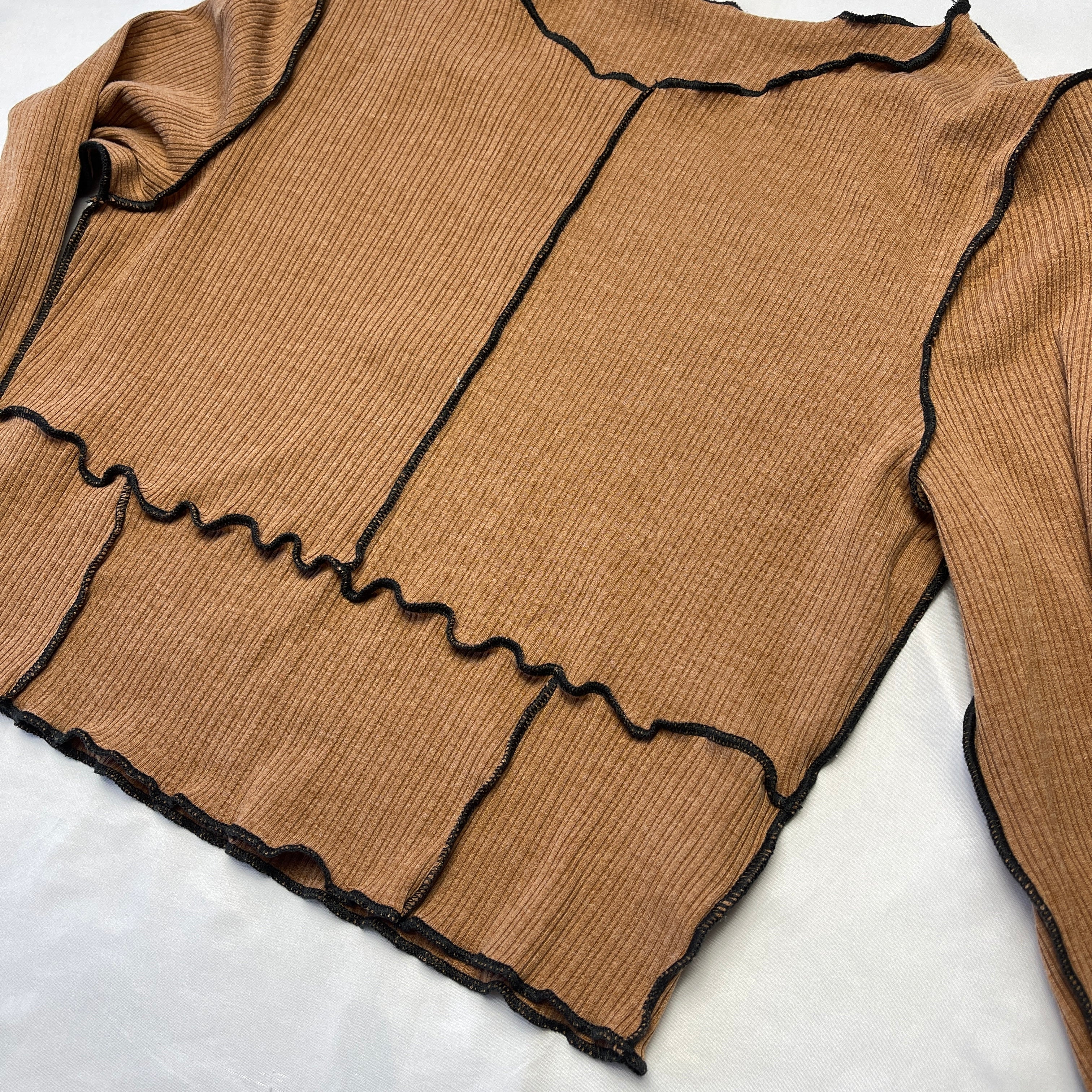 Brown Knit Long Sleeve