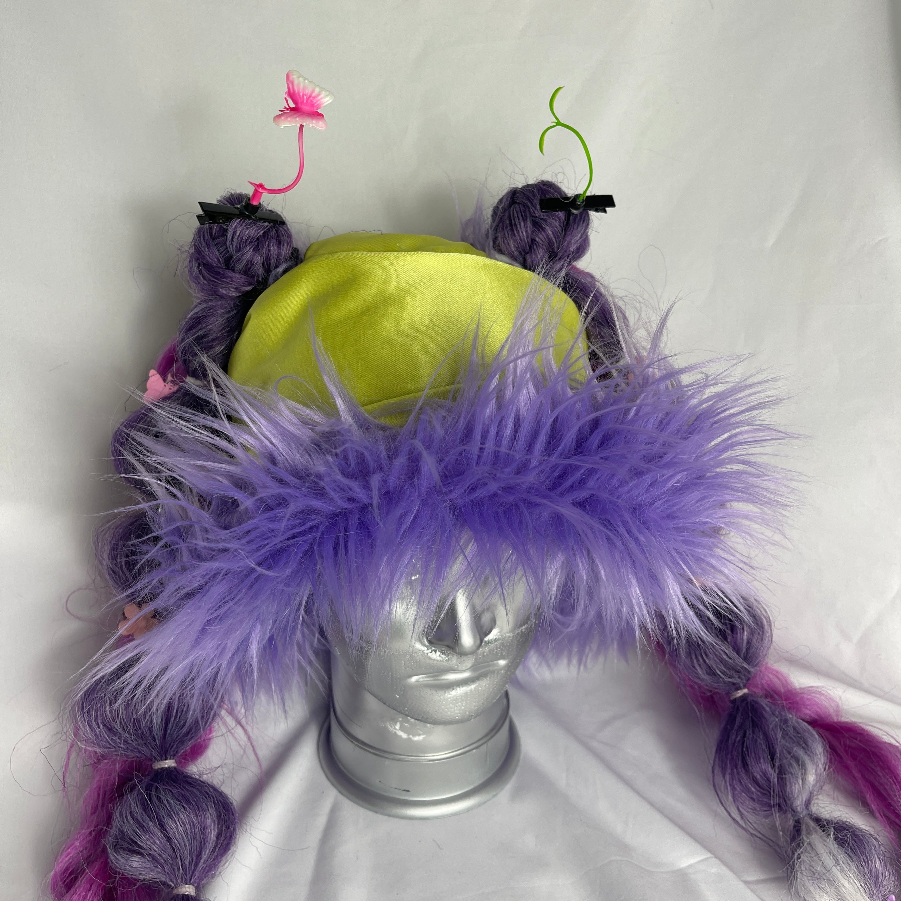 Ultraviolet Fantasy Fur Bucket Hat