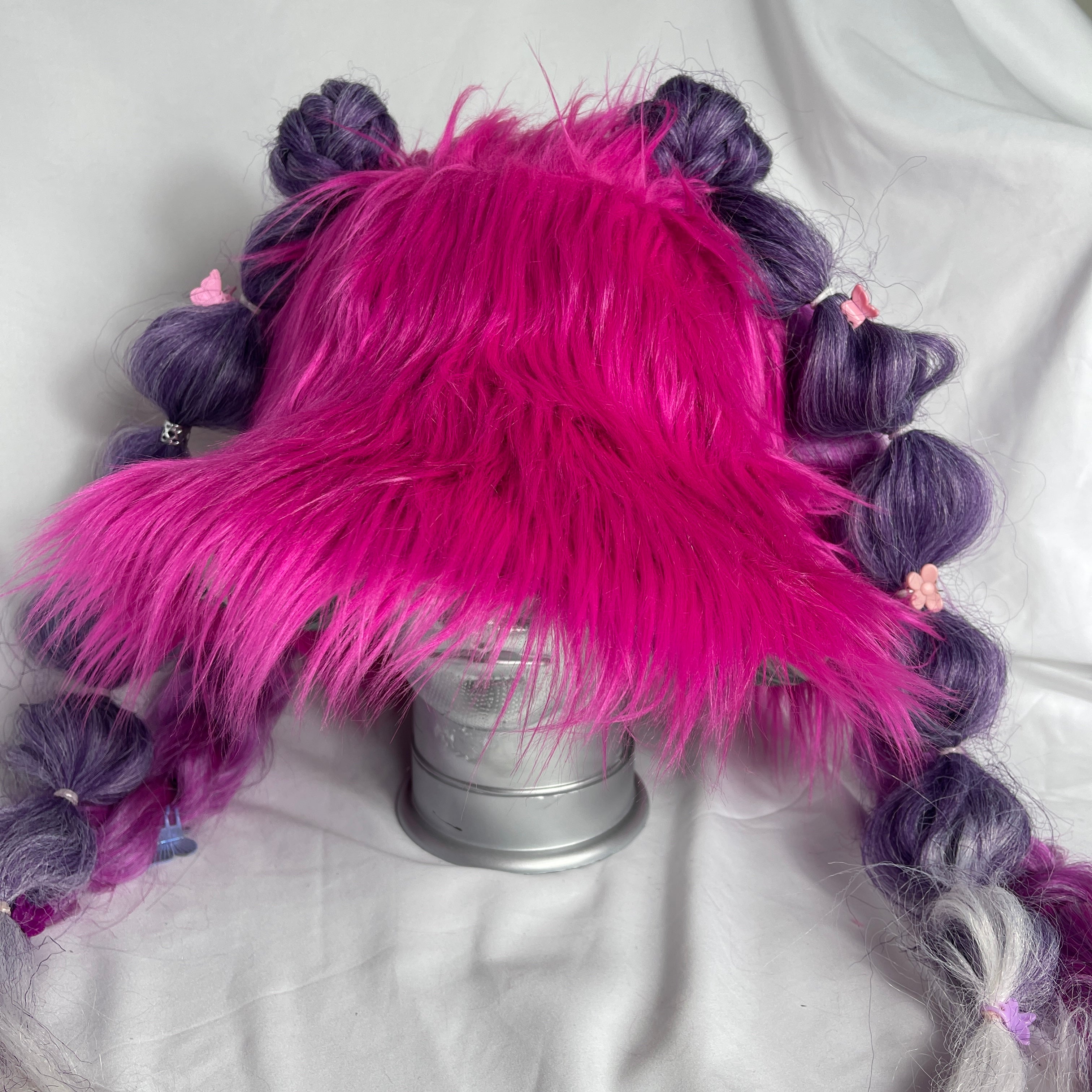 Fuchsia Flex Fur Bucket